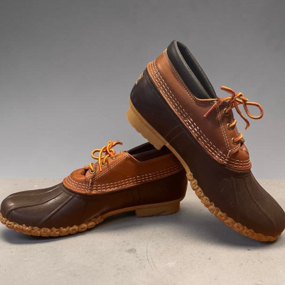 Vintage L.L.Bean Bean Boots Men’s 9 M Leather Rubber Duck Shoes USA